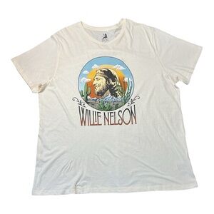 Zion Rootswear Cream Willie Nelson Graphic Tee